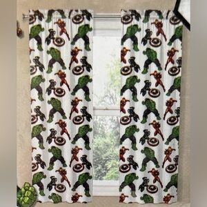 NWT Jay Franco Avengers Room Darkening Panel Curtains. 2 Panels of 42” by 63”